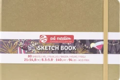 Talens Art Creation 5.11X8.27 Hardcover Sketchbook – Navy Blue