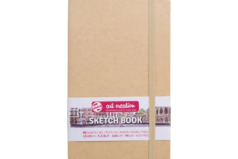 Talens Art Creation 5.11X8.27 Hardcover Sketchbook – Red