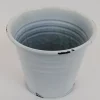 Tall Metal Bucket – Spring White