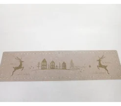 Taupe/Deer Felt Table Runner – 47-inch