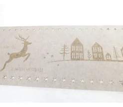 Taupe/Deer Felt Table Runner – 47-inch