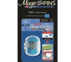 Taylor Seville Magic Pins Flat Head Fine 0.6mm – 50 Count. #219928