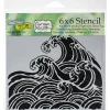 The Crafters Workshop Stencil – Wave