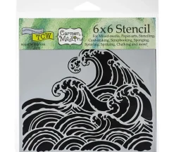 The Crafters Workshop Stencil – Wave