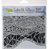 The Crafters Workshop Stencil – Mini Crazy Waves