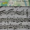The Crafters Workshop Stencil – Sheet Music