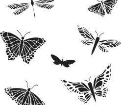 The Crafters Workshop Stencil – Mini Mariposas