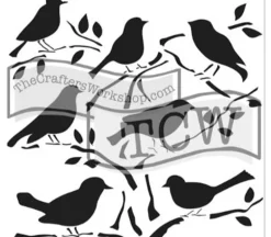 The Crafters Workshop Stencil – Birds