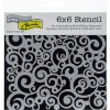 The Crafters Workshop Stencil – Stencil Cosmic Swirl