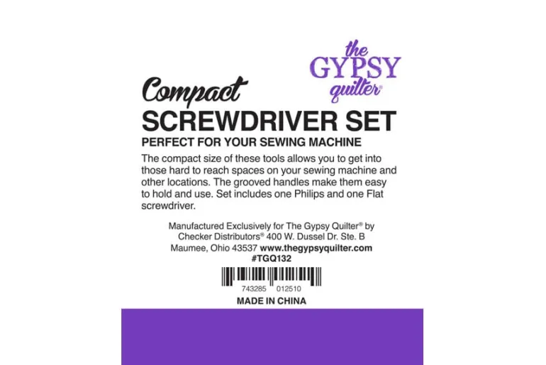 The Gypsy Quilter Sewing Machine Screwdriver Set of Two