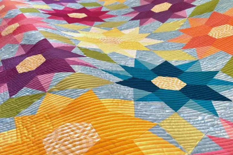 The Quilted Life Dancing Dahlias Quilt Sewing Pattern TQL10034