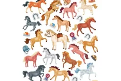 Thoroughbred Horses Sticker Sheet