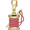 Thread Spool Needle Enamel Zipper Pull Charm