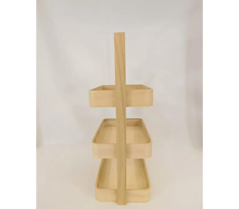 3-Tiered Tray with Carrying Handle