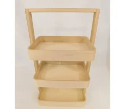 3-Tiered Tray with Carrying Handle