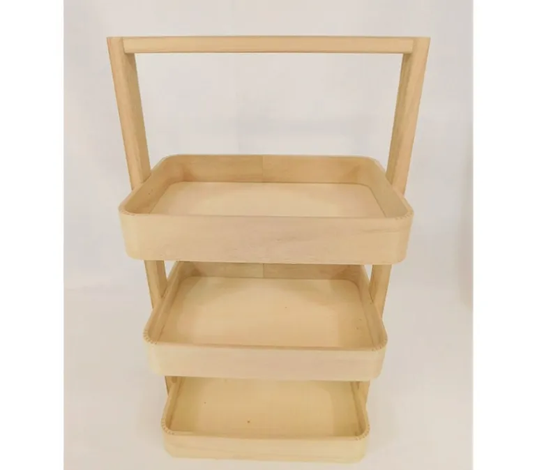 3-Tiered Tray with Carrying Handle