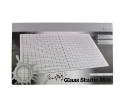 Tim Holtz Glass Studio Mat – White
