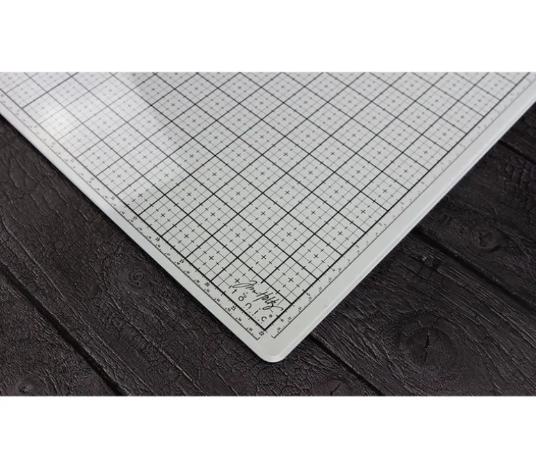 Tim Holtz Glass Studio Mat – White