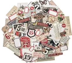 Tim Holtz Idea-ology Ephemera Pack Snippets – 111 Piece