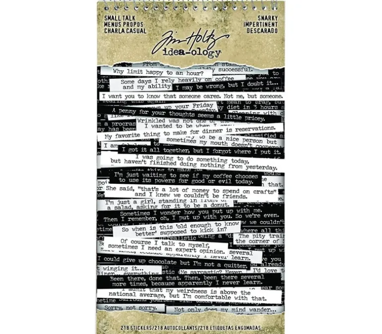 Tim Holtz Idea-ology Small Talk Snarky