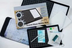 Tim Holtz Travel Glass Media Mat – Portable Crafting Surface