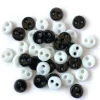 Tiny Buttons Black and White Micro #TB1811