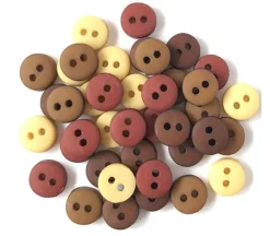 Tiny Buttons Natural Round #TB1567