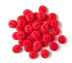 Tiny Buttons Red #TB1590