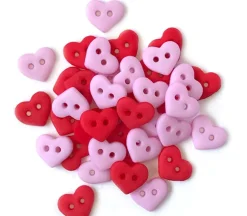 Tiny Buttons Valentine Hearts #TB1827
