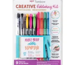 Tombow Creative Notetaking Kit – 10-Piece Hand Lettering & Journaling Set