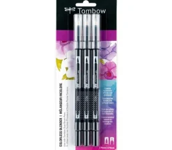 Tombow Dual Brush Pen Set – Colorless Blender – 3 Piece