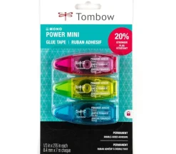 Tombow Power Glue Tape – 3 Piece Permanent Adhesive Set