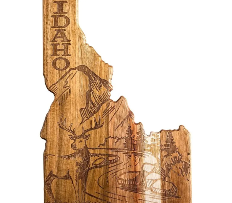 Totally Bamboo Destination Idaho State Serving and Cutting Board