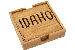 Totally Bamboo Oregon State Puzzle Coaster Set – 4-Piece Bamboo Coasters