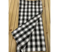 Towel – House Check Black White