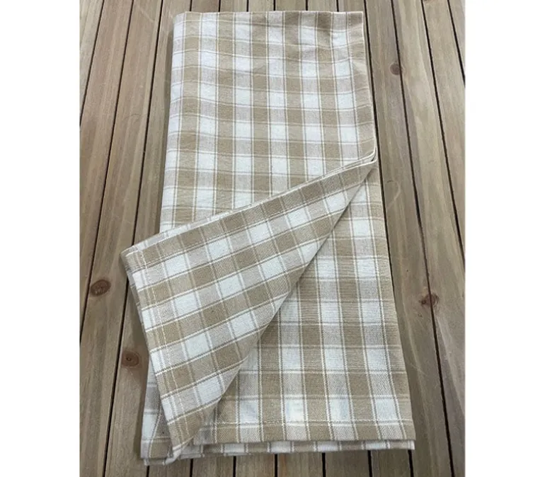 Towel – House Check Wheat Cream