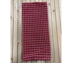 Towel – Mini Check Turquoise White