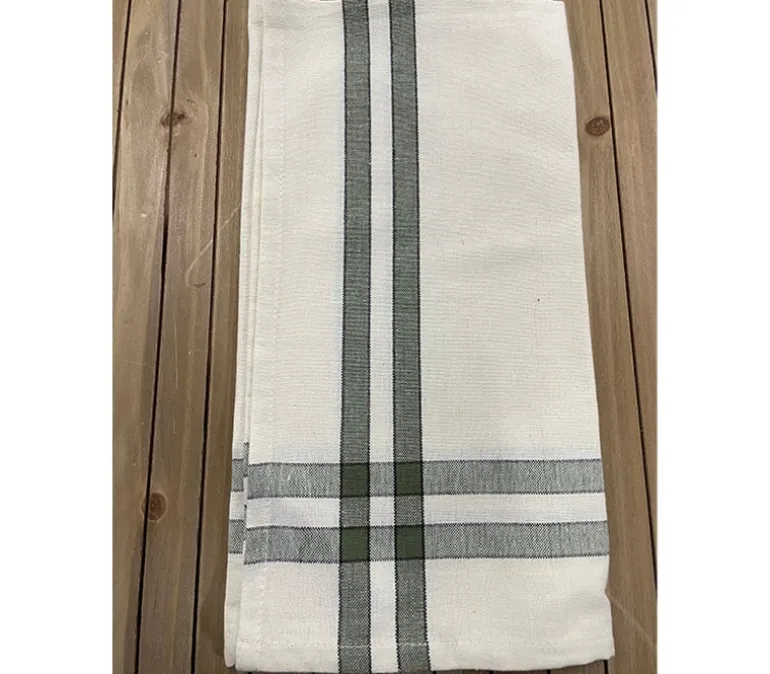 Towel – Mini Check Turquoise White
