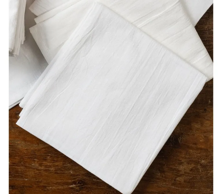 Towel – Ticking Stripe Red White