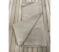 Towel – Windowpane Red Cream