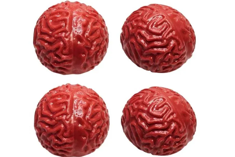 Toysmith 2.75″ Brain Splat Ball Sensory Toy Squeeze