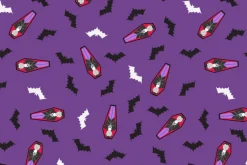 Transylvania Glow in the Dark Purple, Orange & Glow Stars Black