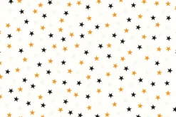 Transylvania Glow in the Dark Black, Orange & Glow Stars on Cream