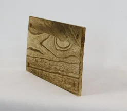Tray – 4 Holes In Corners – Wood Grain