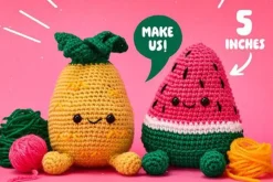 Tropi-Pals Watermelon and Pineapple Amigurumi Crochet Kit