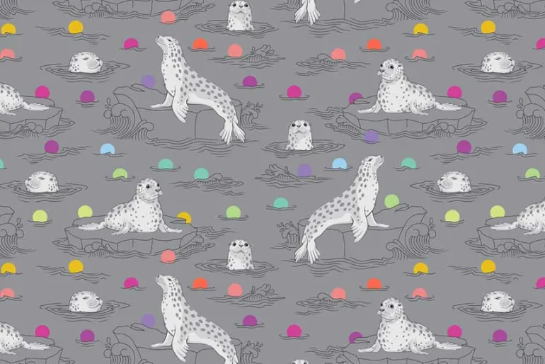 Tula Pink Graywork Fairy Dust Fog