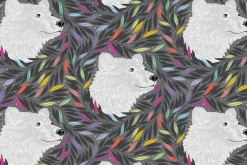 Tula Pink Graywork Seal the Deal Carbon