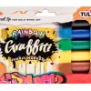Tulip Graffiti Fabric Marker Set – 6 Piece – Rainbow Chisel Tip