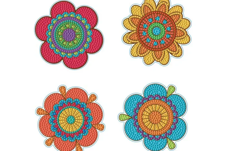 Tutti Frutti Coasters Diamond Painting Kit 4pc