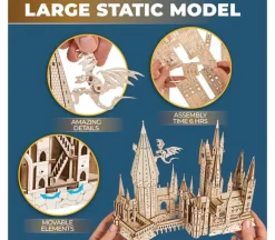 Ugear Harry Potter Hogwarts Castle Wooden Puzzle